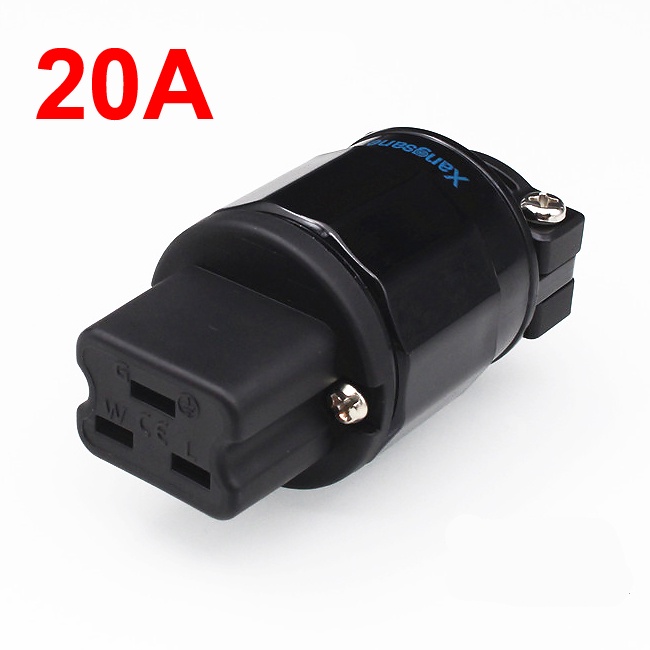 Xangsane ท้าย IEC แบบ 20A ชุบทอง 24K audio grade รองรับสายขนาดใหญ่ แข็งแรง / ร้าน All Cable