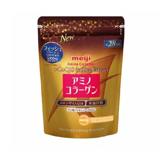 Meiji Amino Collagen Gold 196 g. (Sachet) / เมจิ คอลลาเจน โกลด์ 196 กรัม (ถุง)