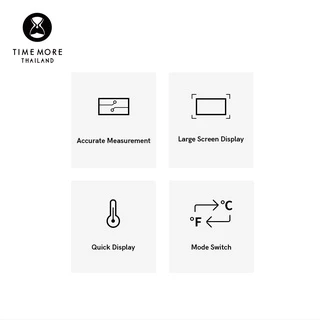 TIMEMORE แท่งวัดอุณหภูมิดิจิตอล (สีดำ) – Digital Thermometer Stick