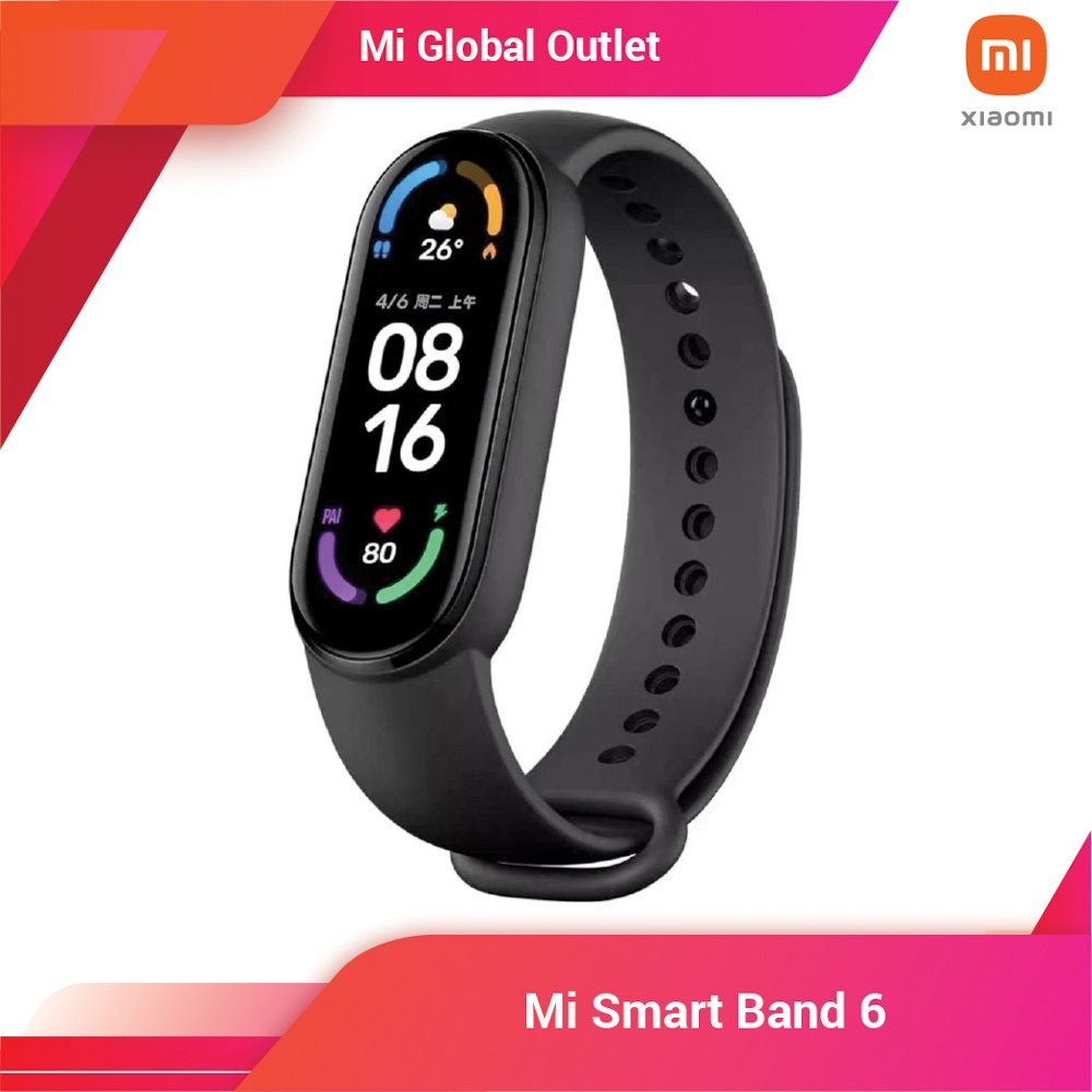 Xiaomi Band 6 สมาร์ทวอทช์ Xiaomi 6 นาฬิกาอัจฉริยะ ยี่ห้อ Xiaomi รุ่น Band 6  | Shopee Thailand