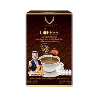 LIVNEST ลีฟเนส กาแฟผสมถั่งเช่า+เห็ดหลินจือ 100 กรัม