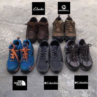 รองเท้าเดินป่า​ TNF, Columbia, Clarks, Merrell ของแท้​ มือสอง​