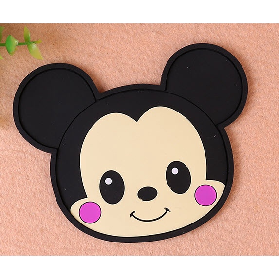 แผ่นรองแก้ว PVC รูปการ์ตูน S0261 นุ่มๆ Disney Sanrio น่ารัก ที่รองแก้วน้ำ สีสันสดใส