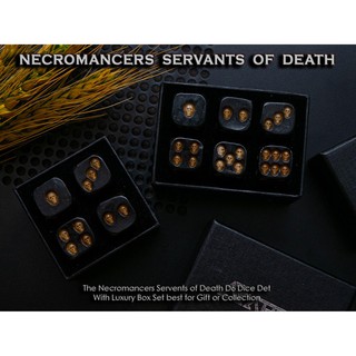 Necromancers Servants Of Death D6 Dice Set | Reaper Skull Dice | Dungeons and Dragons Dice | DnD Dice Set | D&amp;D Dice