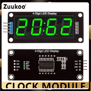 นาฬิกาดิจิตอล Led Display 5 V สีเขียว Tm1637 4 Bits 0 . 56 นิ้วสําหรับ Arduino