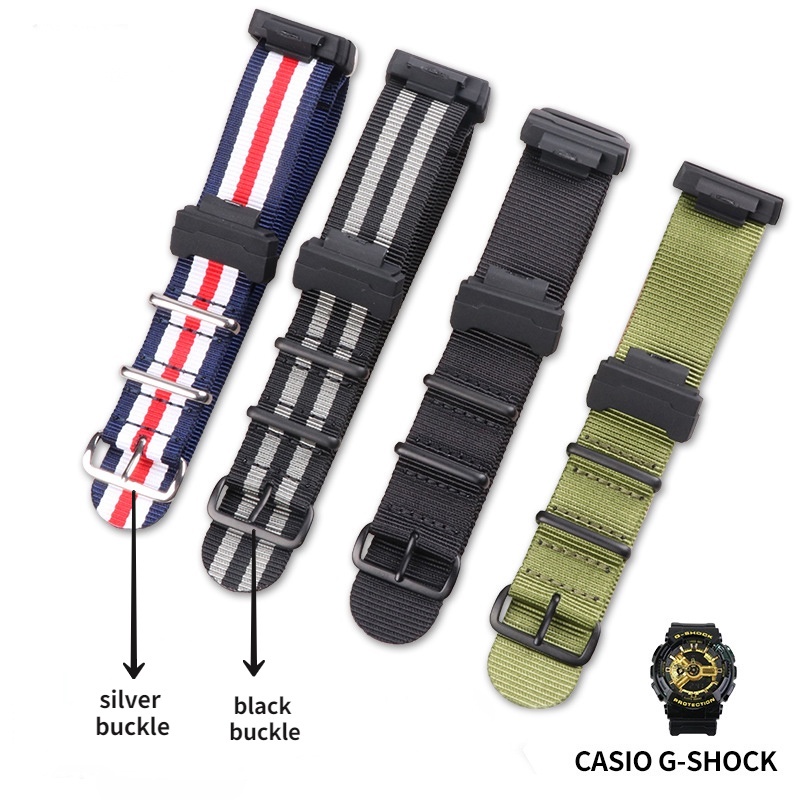 อะแดปเตอร์สายนาฬิกาข้อมือไนล่อน 16 มม. สําหรับ G SHOCK GA100 GA200 GLX5600 G5600e DW5600 5610 DW6900 G8900 GLS100