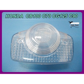 HONDA CB100​ C70​ CG125​ C90 TAILIGHT CASE COVER "CLEAR" // ฝาไฟท้าย ฝาใส เนื้องานอย่างดี สินค้าคุณภาพดี