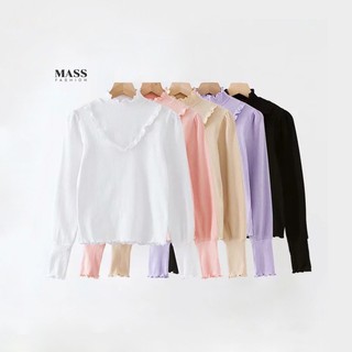 MASS Fashion : เสื้อแขนยาวผู้หญิง - Top Pastel