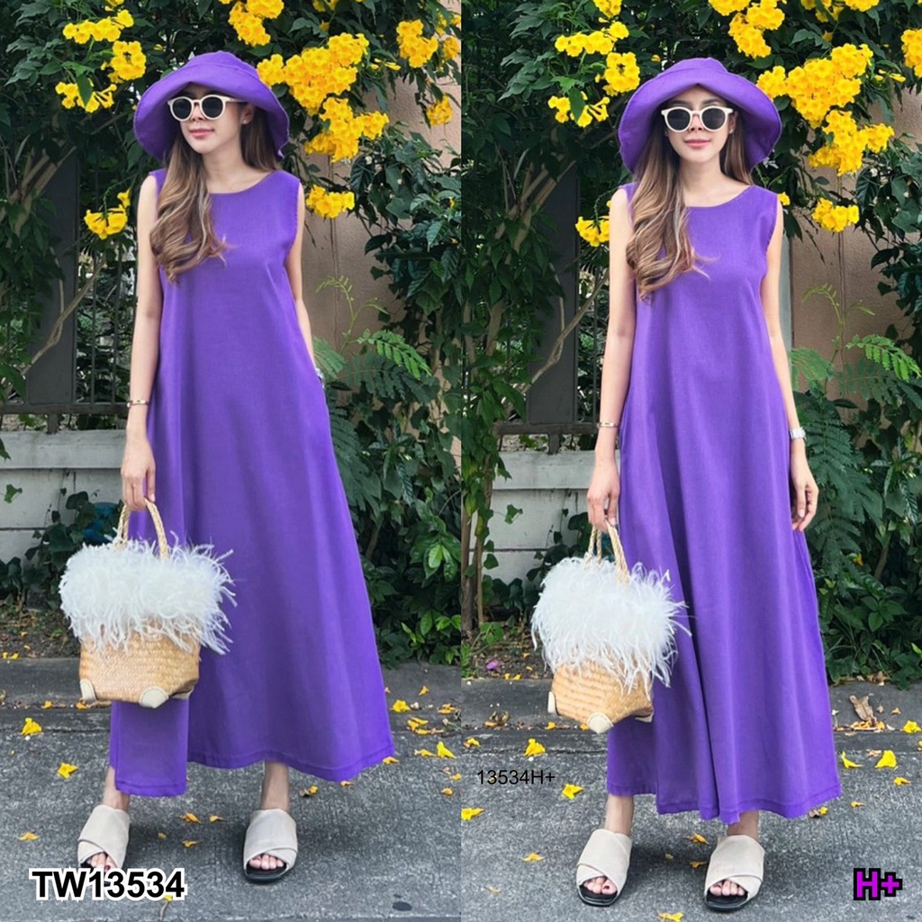 TwinsShopVipพร้อมส่ง TW13534 เดรสยาวเว้าหลัง+หมวก Long back dress + hatLong back dress + hatLong back dress + #7