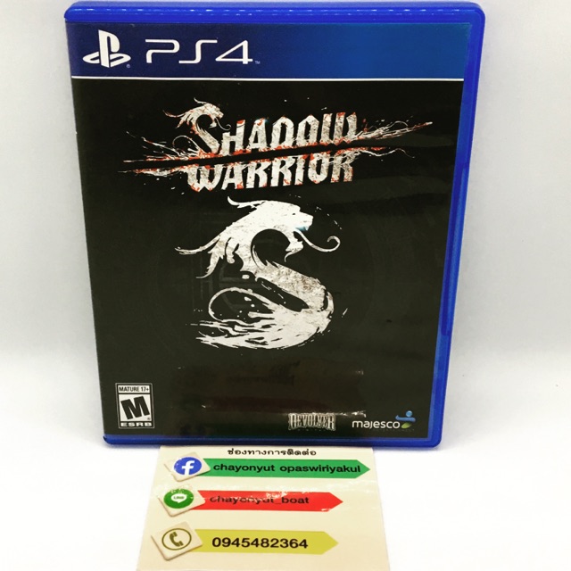 แผ่นเกมส์ ps4 มือสอง / Shadow Warrior / zone all