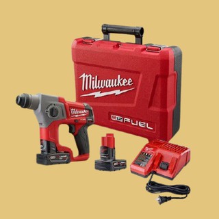 Milwaukee M12 CH-402C สว่านโรตารี่ไร้สาย สว่านกระแทกแบต 12 โวลท์ ระบบ SDS+ (2 ระบบ)