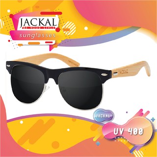 JACKAL แว่นกันแดดขาไม้ Jackal Semi-Wooden Sunglasses รุ่น Morgan MR001