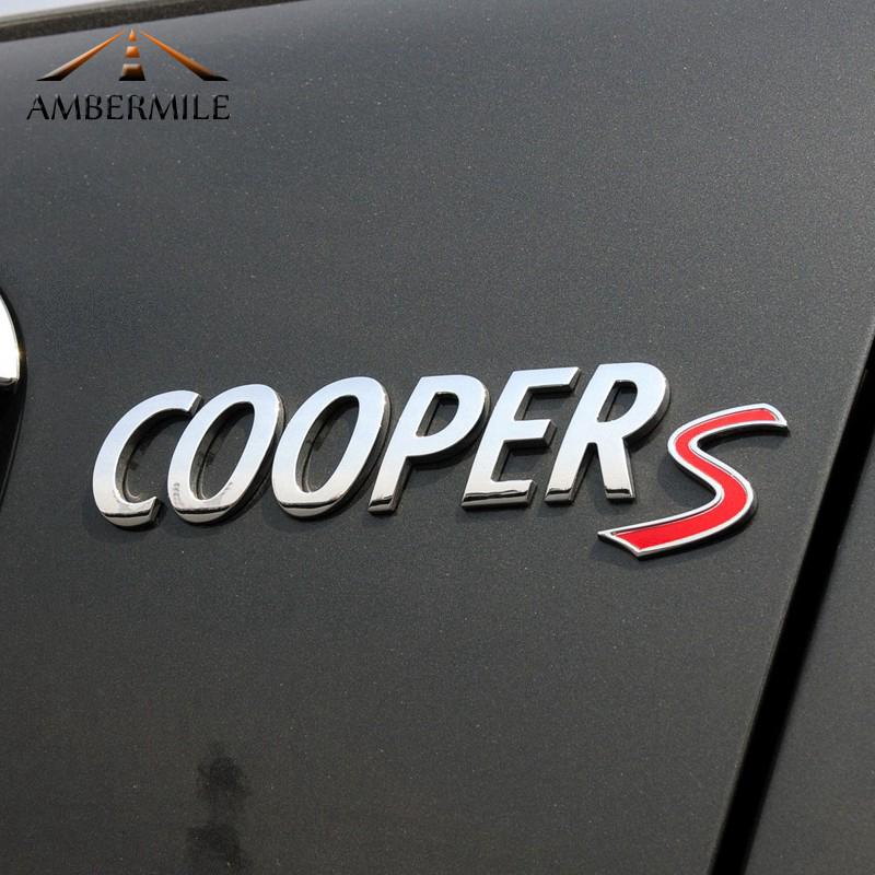 สติกเกอร์โลหะ รูปสัญลักษณ์ 3 มิติ สําหรับติดตกแต่งท้ายรถยนต์ Mini Cooper