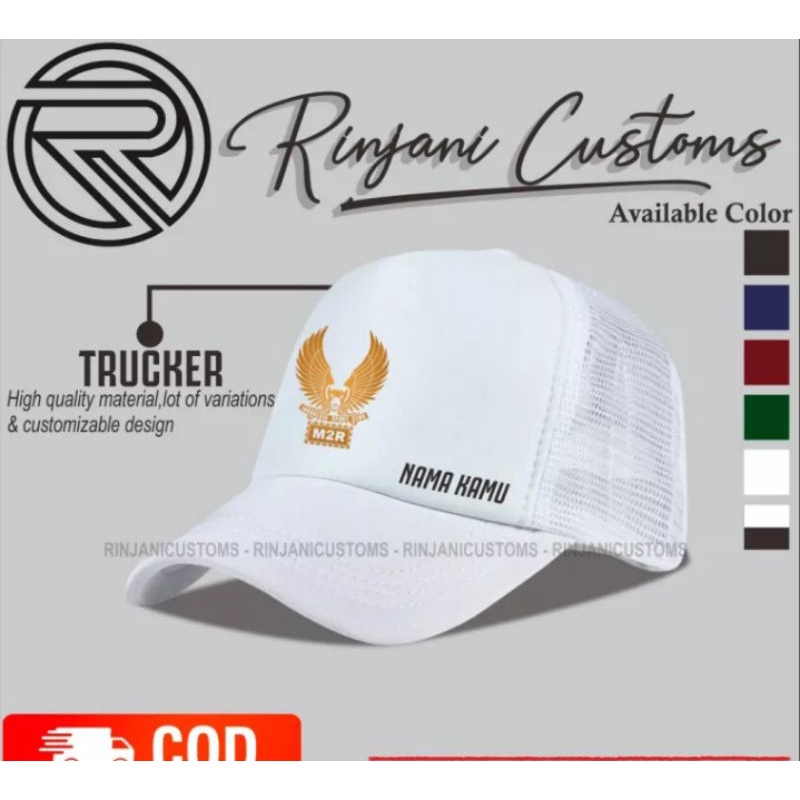 Moonraker Hat MOONRAKER Net Hat GOLD MOONRAKER TRUCKER Hat ชื่อฟรี