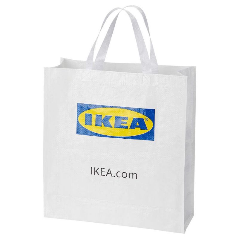กระเป๋าช้อปปิ้งสีขาว ถุงผ้า IKEA Klamby