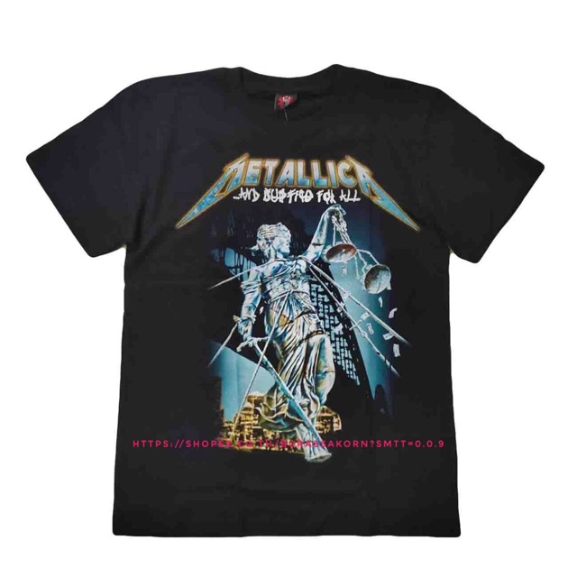 เสื้อวง Metallica T-Shirt Rock เสื้อยืดวงร็อค เสื้อวงเมทัลลิกา