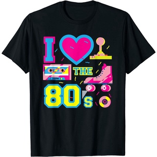 ผ้าฝ้ายคอกลมเสื้อยืด พิมพ์ลาย I Love Heart 80S The 80S สไตล์เรโทร คลาสสิก ไม่ซ้ําใคร สําหรับผู้ชาย 516662from S-4XL