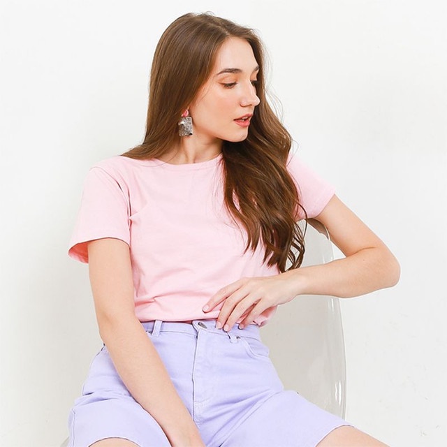 เสื้อยืดผู้หญิง Hush Puppies Taya 3 สีชมพู