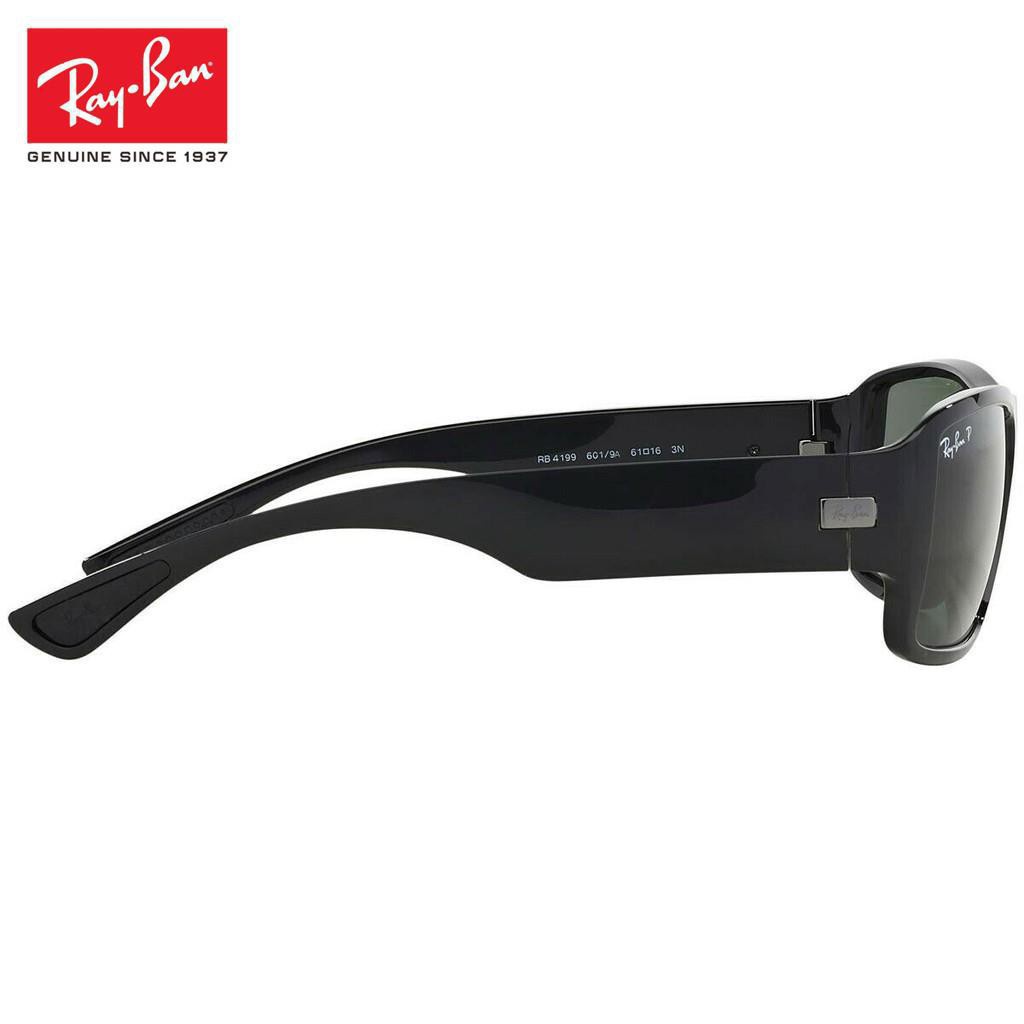 Original RB Sunglasses Rb4199 6019A 61Mm Black Grey G-15 Polarized New ...