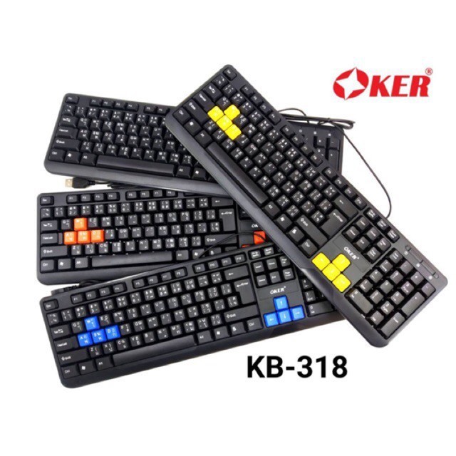 KB-318 OKER Slim KEYBOARD USB