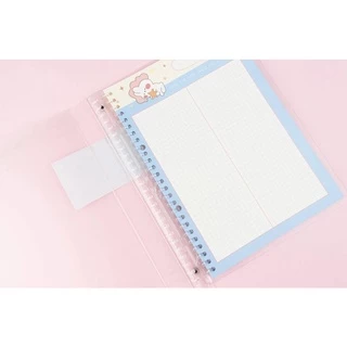 <พร้อมส่ง> กระดาษรีฟิว 🐰 ลายการ์ตูน 50แผ่น ไส้เติมสมุดA5,B5 หนา 80แกรม กระดาษ มีเส้น/ ตาราง สมุดโน๊ต มูจิสไตล์ Muji