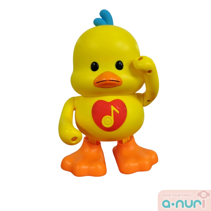 Anuri เป็ดเต้น 3D เป็ดเต้นได้ Dancing Duck มีเสียง มีไฟ LED  เป็ดเต้นขาแดนซ์ ของเล่นเด็ก
