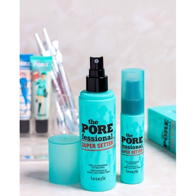 BENEFIT COSMETICS the Porefessional Super Setter Setting Spray มีขนาด 15,30 และ 120 ml.💥ของแท้ป้ายไทย💥