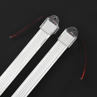 แถบไฟ LED อลูมิเนียม สีขาว กันน้ำ 12V ขนาด 50 เซนติเมตร 2 ชิ้น