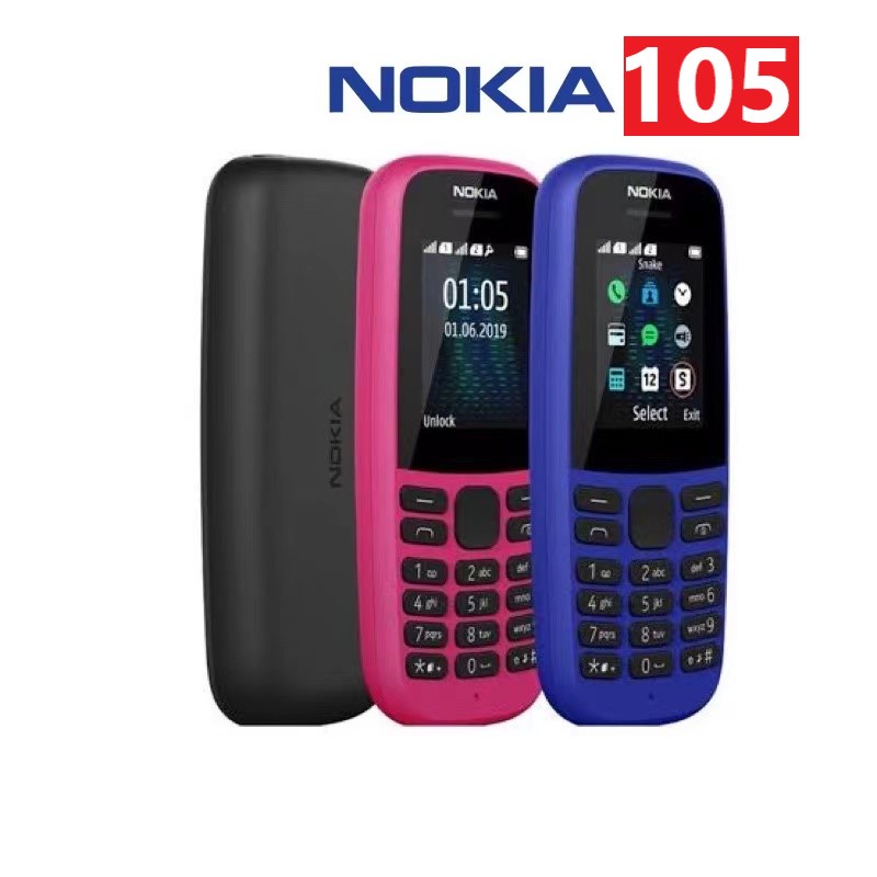 โทรศัพท์มือถือ รุ่นใหม่ แท้ 4G แบบปุ่มกด รุ่น NOKlA 105 รุ่นโนเกีย ราคาถูก รุ่นใหม่ จอ 2.4นิ้ว