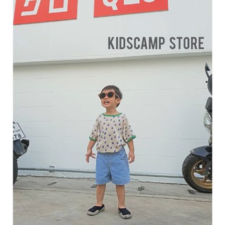 Apple Crop Tee  พร้อมส่ง เสื้อครอปเด็ก เสื้อเด็ก by kidscamp