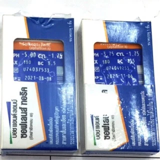 Bausch & Lomb : SofLens Toric for Astigmatism คอนแทคเลนส์รายเดือนสายตาสั้นและเอียง (1 Pair)