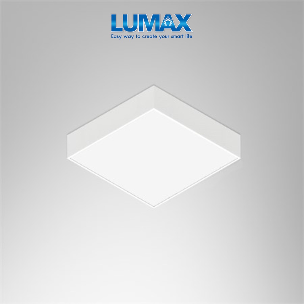 LUMAX ชุดโคมติดลอย PANEL LED 18W สี่เหลี่ยม รุ่น SSPL175CS เลือกได้ 3 แสง Warm White, Cool White, Da