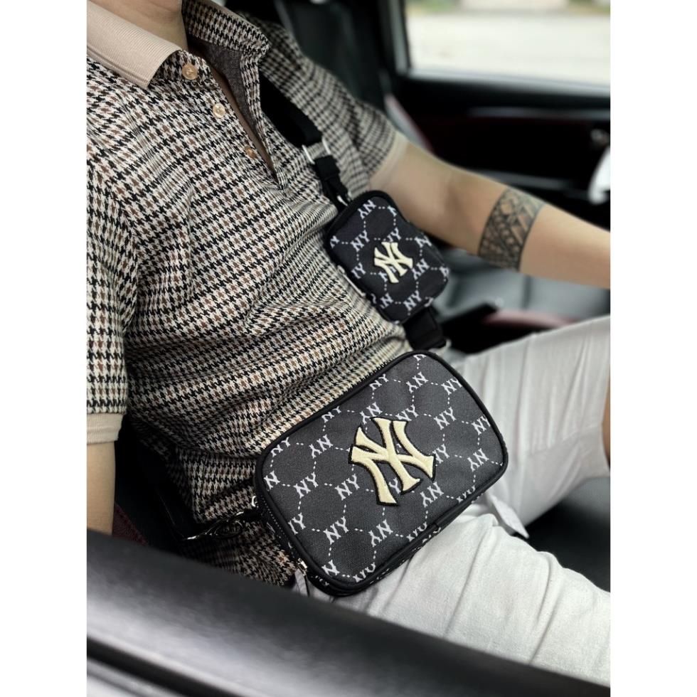 Mlb MONO NEW YORK x BOS TON CROSSBACK BAG.ผ้า POLYESTER คุณภาพสูง, กันน้ํา 3D EMBROIDERRED LOGO มาตรฐานแท้