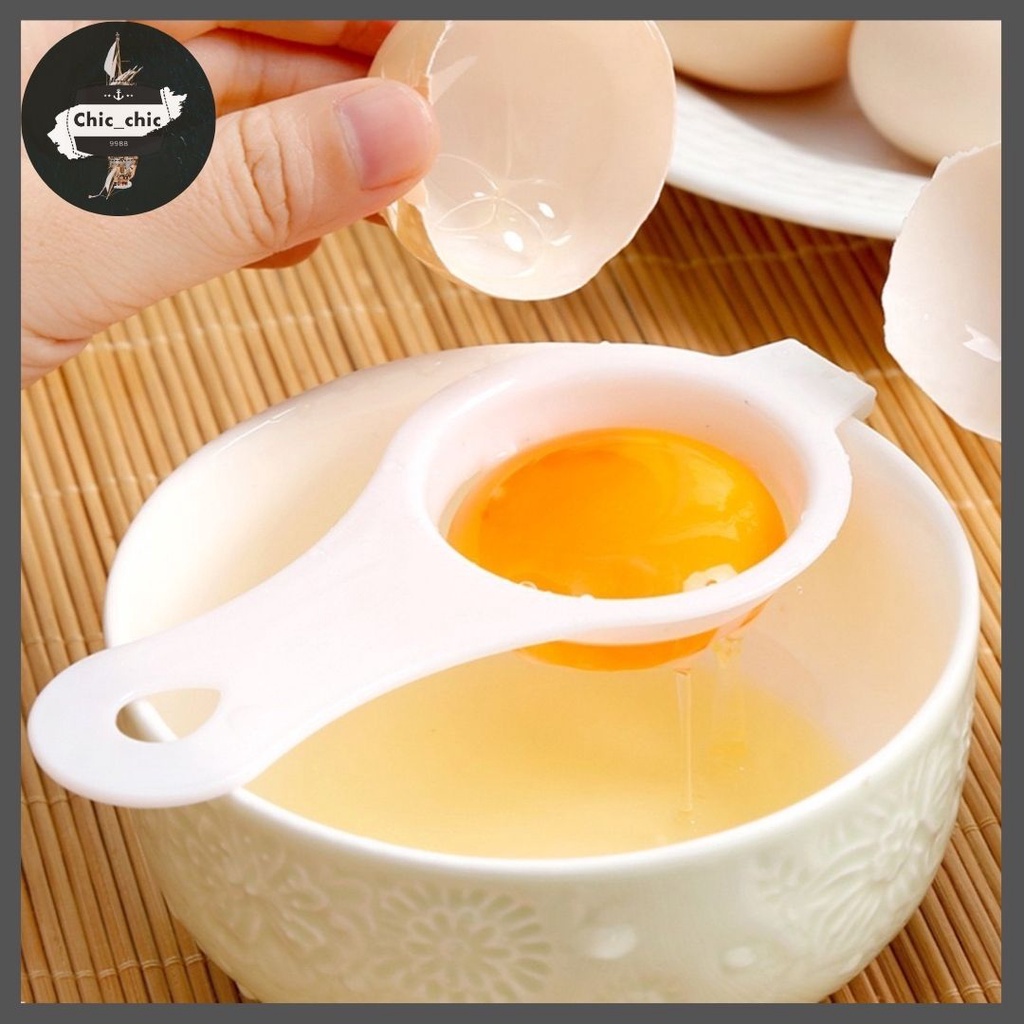 🥚ช้อนแยกไข่ ที่แยกไข่ ช้อนแยกไข่ขาว ไข่แดง แบบมีที่หนีบติดกับภาชนะ #E-0035