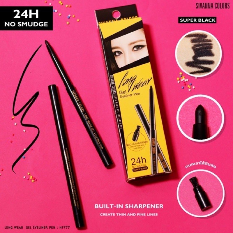 ac Sivanna Long Wear GEL Liner Pen อายไลเนอร์เจล HF777