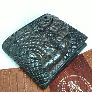 crocodile bifold paw wallet brown color กระเป๋าสตางค์