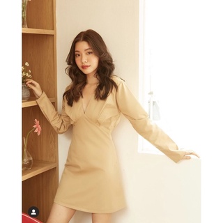 LOOKBOOK IRENE DRESS สีเบจ ❌มือ2ใส่ครั้งเดียว❌