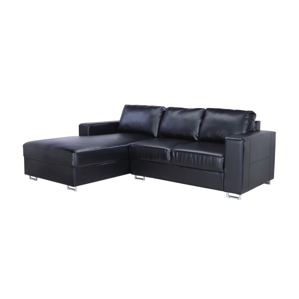 Winner Furniture โซฟาหนัง L-Shape ด้านขวา รุ่น พอลลี่ - สีดำ -  Indexlivingmall_Officialstore - Thaipick