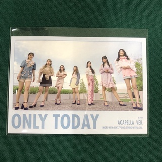 Postcard ONLY TODAY ACAPELLA VER BNK48 ซิง10 ฟอนต์ นิกี้ นิว มิโอริ สตางค์ มายยู จ๋า ขนาดเท่า Photoset ปกติ