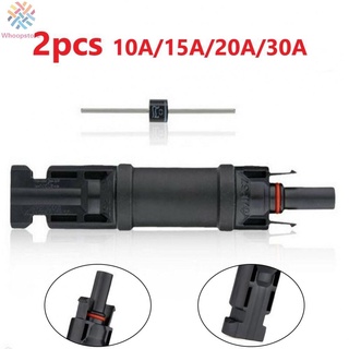 WHOOPS~PV Connector 1000V 2 Pcs Cable Blocking Compatible Diode IP67 Solar Panel#whoopstore