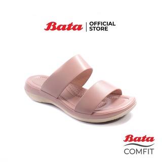 Bata Comfit บาจา คอมฟิต รองเท้าแตะผู้หญิง รองเท้าเพื่อสุขภาพ รองเท้าแตะแฟชั่น เสริมสุขภาพ สูง 1 นิ้ว สำหรับผู้หญิง รุ่น Kenly สีโทป 6615977