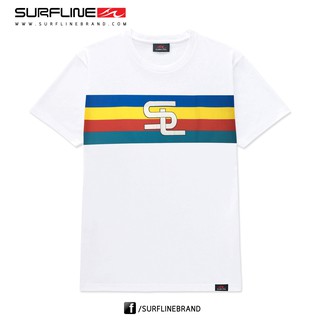 เสื้อยืดชาย Men T-Shirt - SL05148 - สีขาว (Surfline)