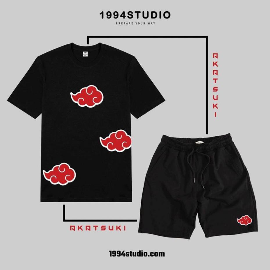 DLE HOT - เสื้อยืด Akatsuki สีดําสุดเท่ - เฉพาะเสื้อ /