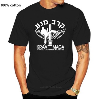 เสื้อยืดผ้าฝ้ายพิมพ์ลายแฟชั่น เสื้อยืดผ้าฝ้าย พิมพ์ลายกองทัพอิสราเอล KRAV MAGA - ABdogf14MKofga49