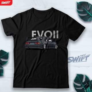 [COD]เสื้อยืด ลาย 190E Evo II (สีดํา) mitsubishi evolution 2 DISTROS-5XL