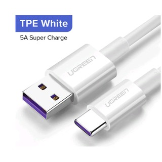 (5A) 40W  USB To Type C Supercharge :สายชาร์จ/data for Huawei Mate 30 Pro P20 Quick/Super Charge