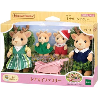 🌈🌺 พร้อมส่ง NEW 🌺 Sylvanian Family Reindeer Family/ Reindeer twins กวางเรนเดียร์ซานต้าคลอส มือ 1 กล่องญี่ปุ่น ของใหม่