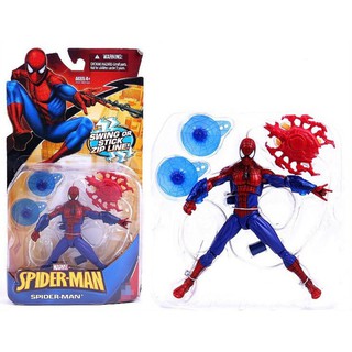 HASBRO MARVEL ETC : SPIDER-MAN SWING OR STICK ZIP LINE รุ่น 6 นิ้ว สินค้าจาก HASBRO ของแท้ 100%