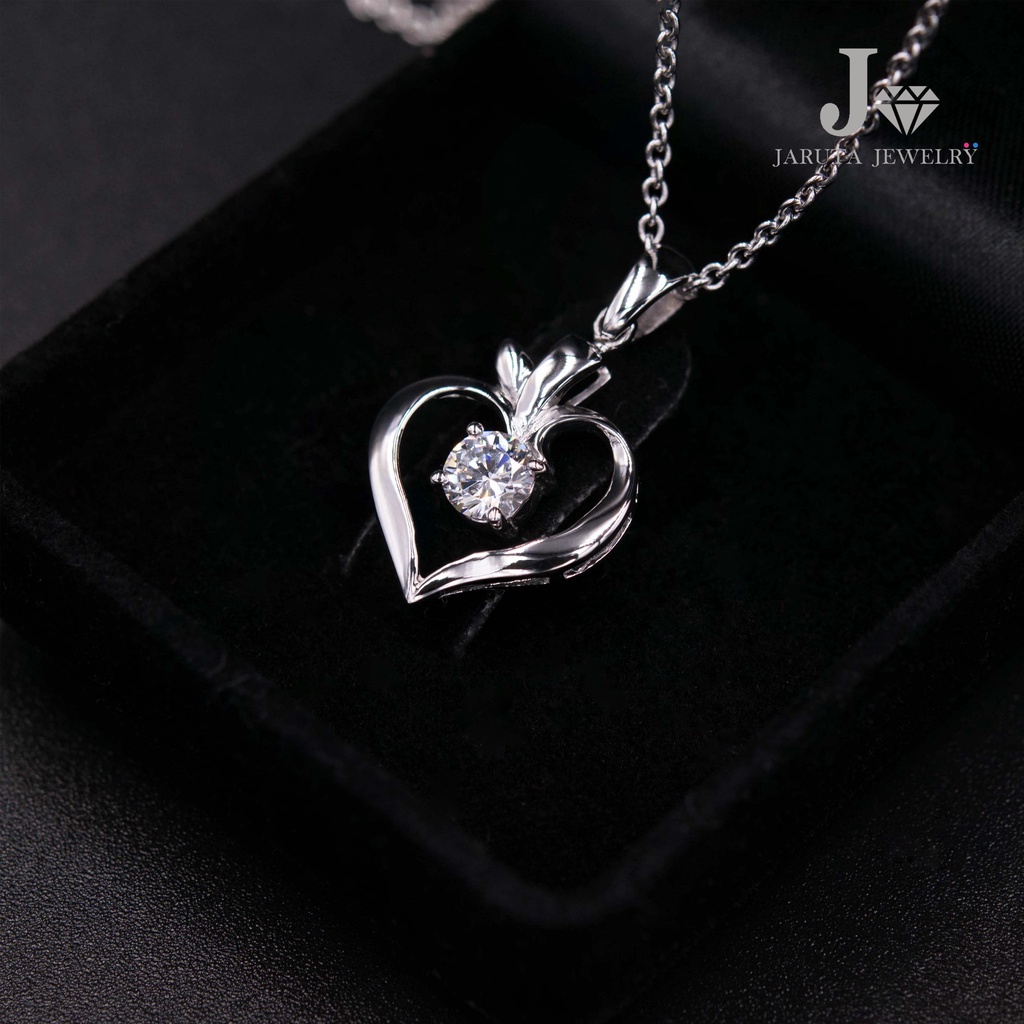 “ผลของหัวใจ” จี้เงินแท้ Cubic Zirconia