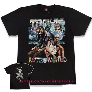 เสื้อยืดโอเวอร์ไซส์เสื้อยืดTRAVIS SCOTT cactusjack astroworldS-3XL